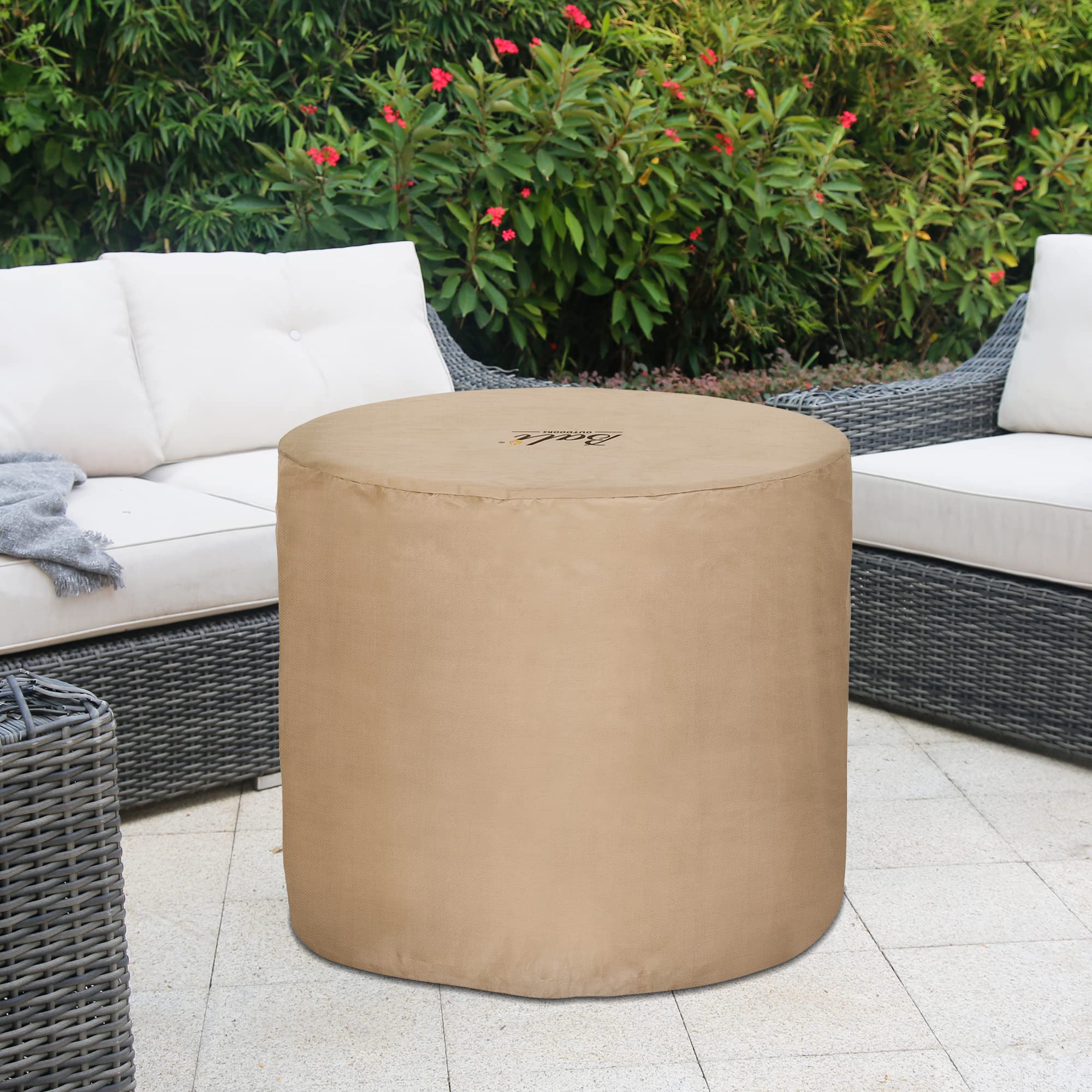 30 Inch Fire Pit Cover, Brown