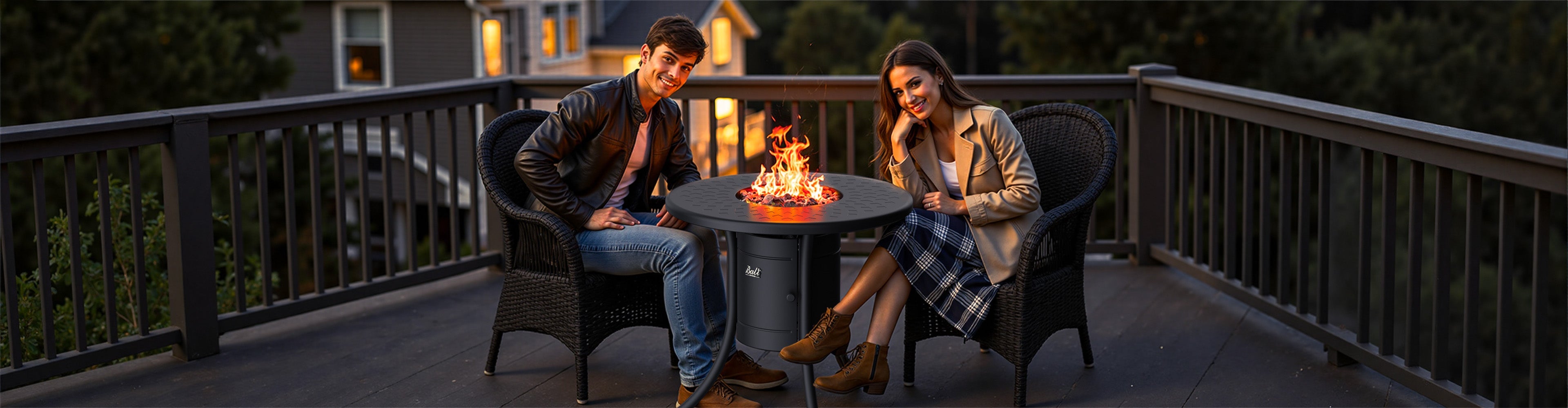 Round Fire Table