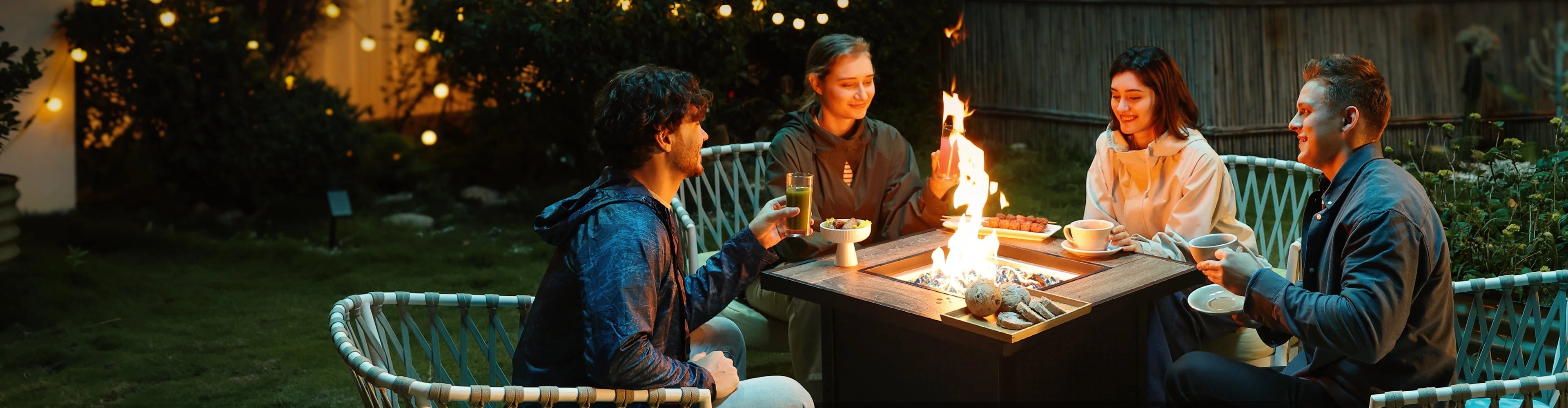 Square Fire Table
