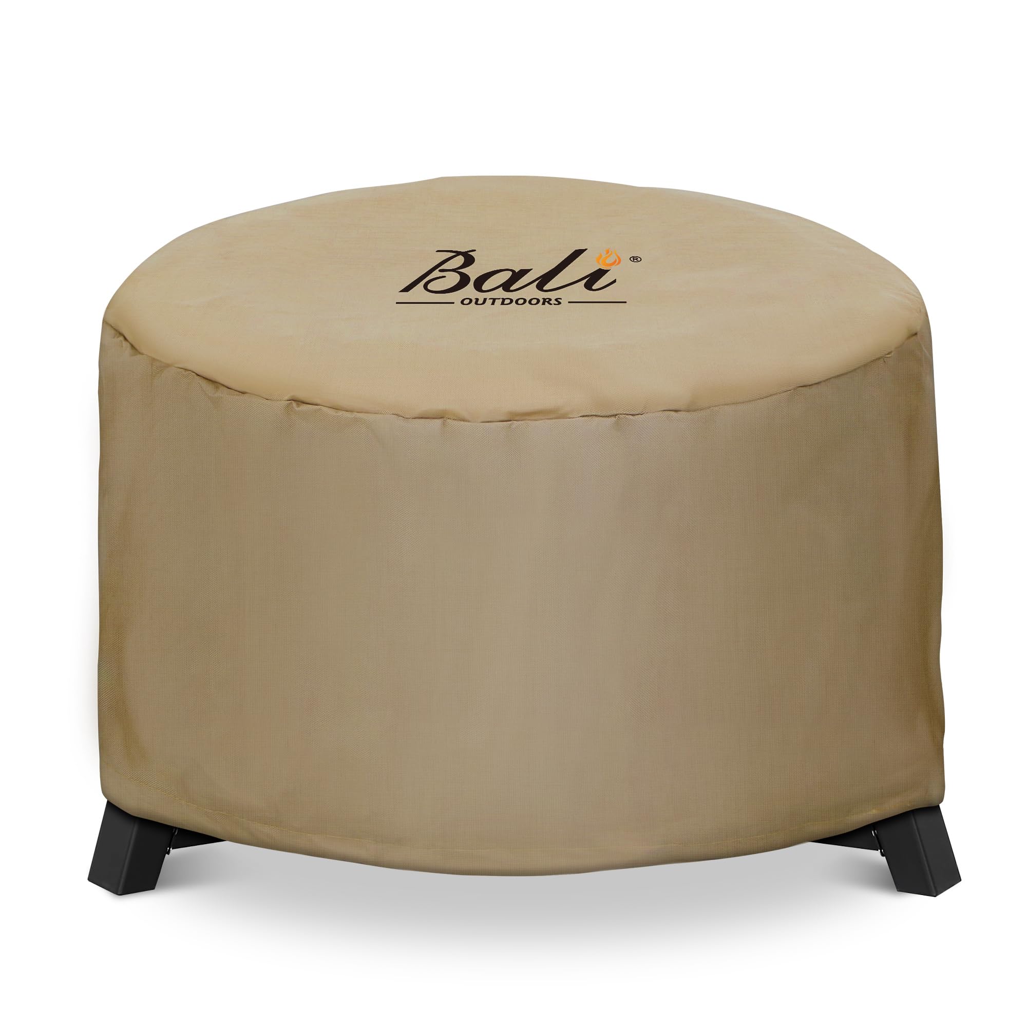 25 Inch Round Fire Pit Cover, Brown