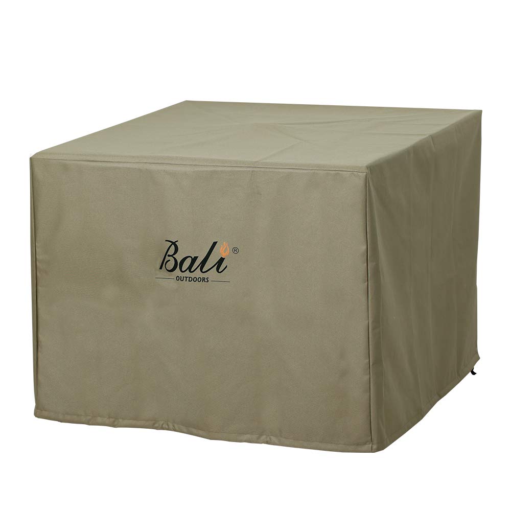 28 Inch Square Durable Fire Pit Cover, Brown