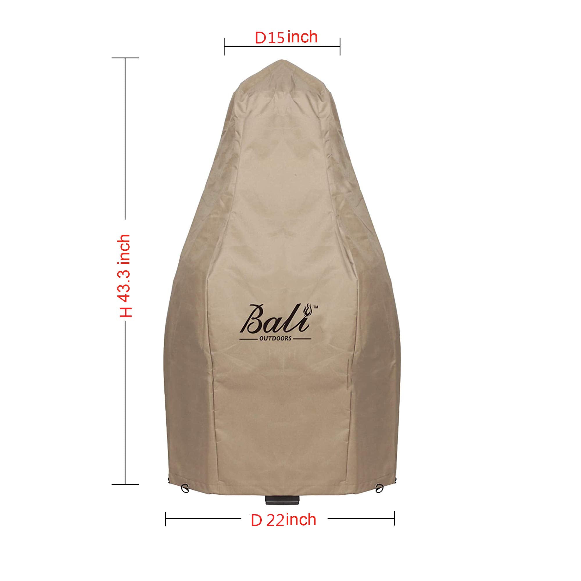 43 Inch Patio Chiminea Cover, Brown