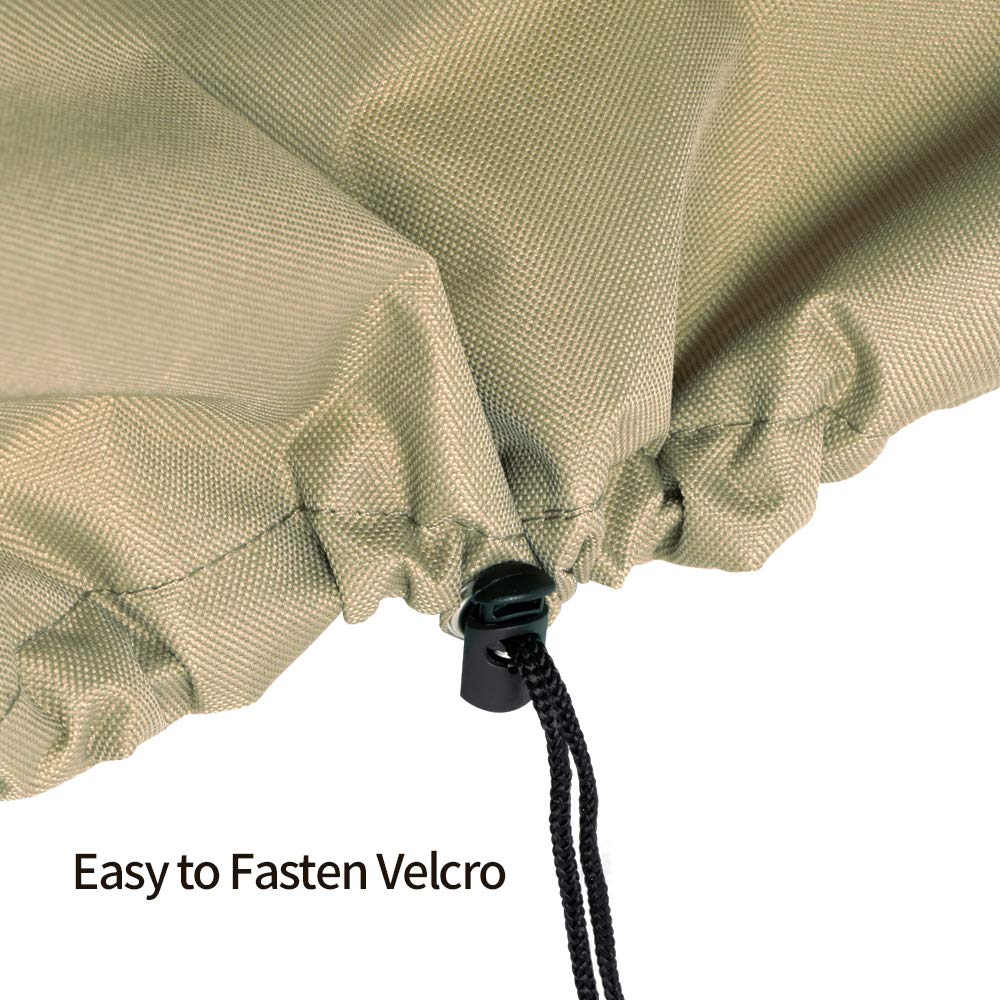 28 Inch Square Durable Fire Pit Cover, Brown
